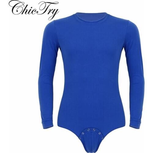 Mens Adults One-piece Diaper Lovers Costumes Lingerie Round Neck Long Sleeves Pressed Crotch T-shirt Bodysuit Romper Pajamas