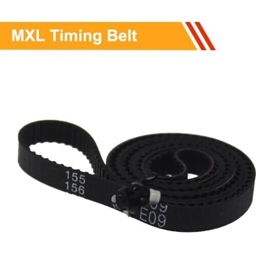 MXL Type Closed loop Rubber Gear Belt Length 271/278/288/312/317/320MXL Rubber Tooth Belt 6/10mm Belt Width Transmission Belt
