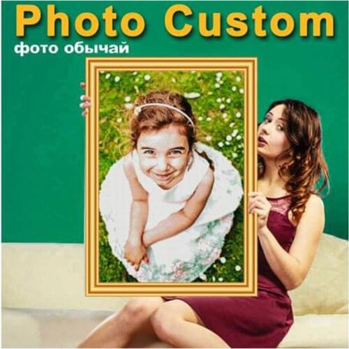 5D DIY Private Photo Custom Diamond Painting Personnalisé Cross Stitch Kit Embroidery Mosaic Art Picture Of Rhinestones WG2586