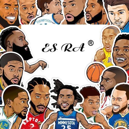 Luggage Stickers Toys 1 Piece BasketBall Stars Decal Waterproof PVC Stickers laptop Pitcher Bottle Notebook Decorate for Boys