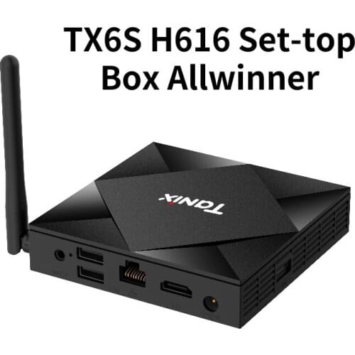 NEW TX6S H616 Set-top Box Allwinner Dual WIFI Android10.0 Bluetooth 4GB/32GB HD SPDIF Output Ethernet Port Faster Communications