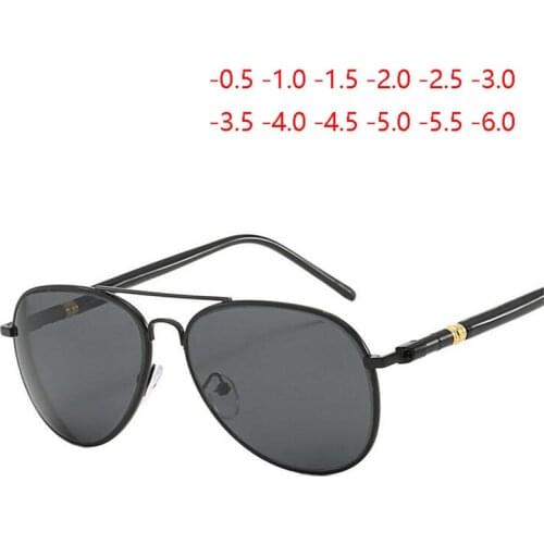 Women Men Myopia Sunglasses With Degree Classic Driving Short-sighted Eyewear Diopter SPH -0.5 -1.0 -1.5 -2.0 -2.5 T0 -6.0