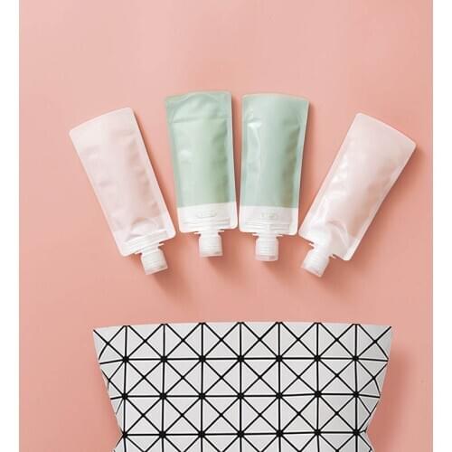 Plastic Travel Supplies Lotion Separating Storage Bag Portable Leak-proof Shower Shampoo Bottle Makeup Container Mini 2Pcs