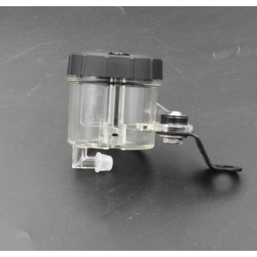 Clear Motocycle Oil Tank Cap Brake Clutch Master Cylinder Fluid Fuel Petrol Pipe Cup Bracket Universal ATV Cruiser Chopper
