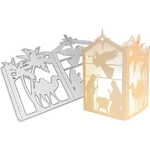Christmas Lantern Metal Cutting Dies Stencil DIY Scrapbooking Album Stamp Paper Card Embossing Crafts Decor