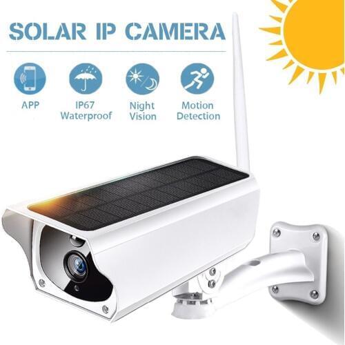 Solar WiFi wireless surveillance HD camera infrared night vision CMOS emote wakeup IP67 two-way voice call remote monitorin