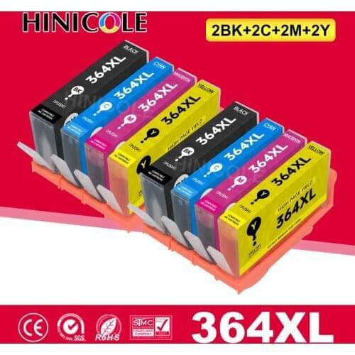 HINICOLE 364XL 364 Compatible Ink Cartridge for HP364 xl Photosmart 5520 5524 6510 6520 7510 B109 B110 B209 B210 C309 C310 C410