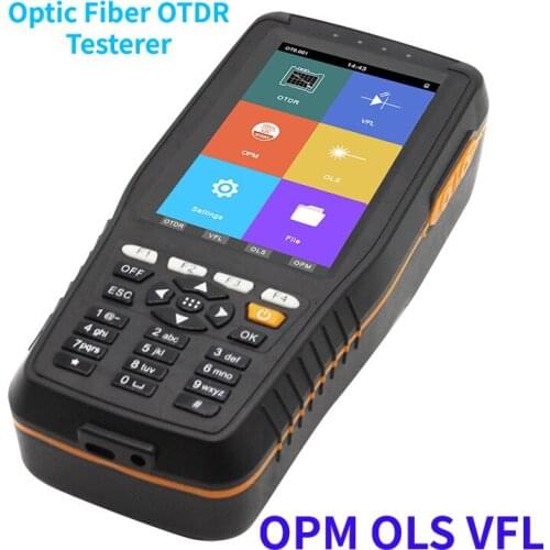 TM290T 4inch Touch Screen monitor with Optic Fiber OTDR Tester 0-60KM 1310/1550nm 22/20dB Built in VFL Optical Power Meter