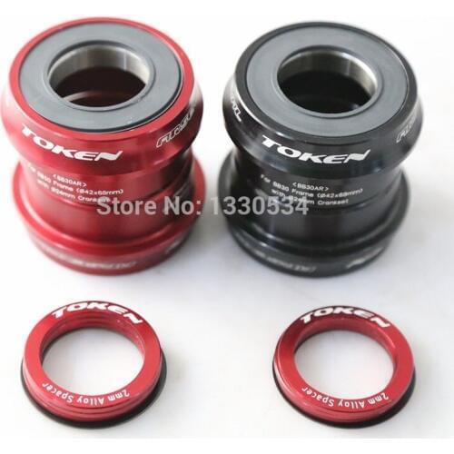 TOKEN BB30 ceramic Press-Fit bottom bracket / 7075AL CNC axis / bike bicycle axis GXP 24mm/22mm