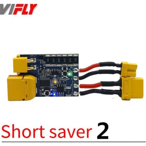 VIFLY ShortSaver 2 Smart Smoke Stopper Power Switch 2-6S XT30 TX60 Electronic Fuse To Prevent Short-Circuit & Over-Current DIY