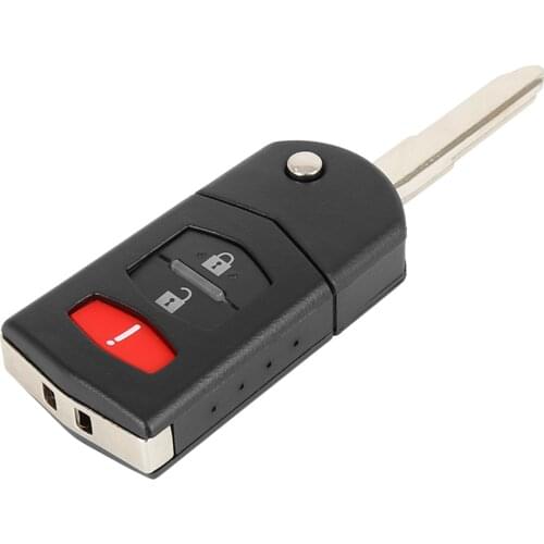 X Autohaux New Car Keyless Remote Key Fob Shell Case Black Car Key Replacement Shell Case BGBX1T478 for Mazda 3 2011-2015