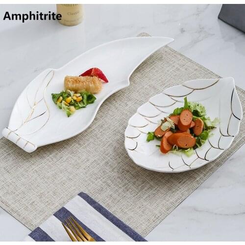 Roasted White Ceramic Dinner Plate Phnom Penh Sheet 10 Inch Plate Snack Plate At Home Plate Of Afternoon Tea Dessert Plate