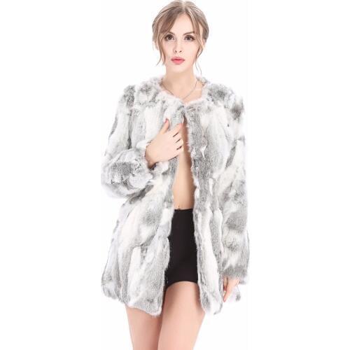 ZY81034-1 Women Rabbit Fur Vest Real Fur Coats For Women Winter Autumn Fur Vest Over Coat Coat Fashion Outwear High Quality
