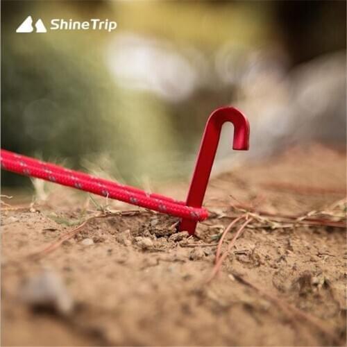10 pcs Strong Aluminium Alloy Tent Nail 18cm Triangle Tent Peg Outdoor Camping Accessories A339
