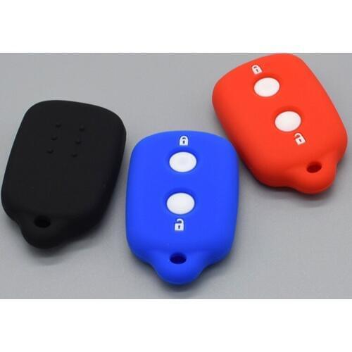 10 units Silicon car Key Cover Protected FOB Shell Case Holder For Toyota Avanza Rush 2 Button Entry Remote accessories