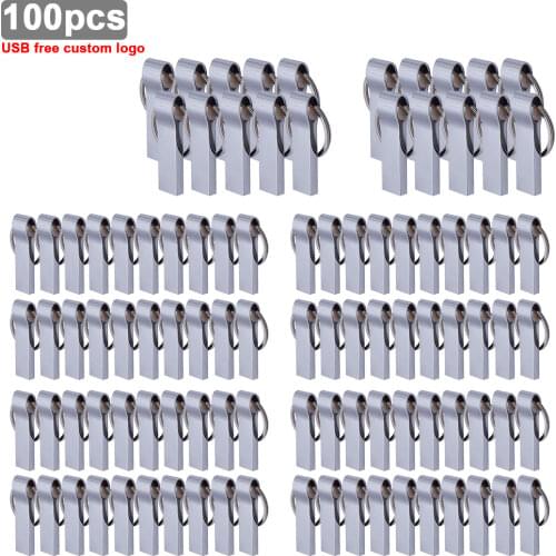 100pcs/lot Hot Sale USB 2.0 Flash Drive 128GB 64G pen drive 32G Pendrive 16G 8GB 4GB Pen driver Flash Usb stick key free logo