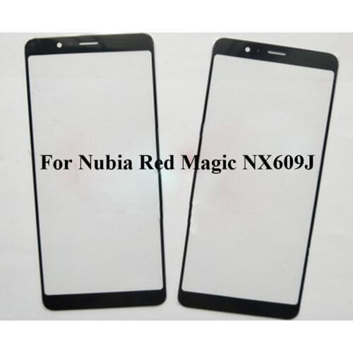 2PCS For ZTE Nubia Red Magic NX609j front lcd Glass Lens Touch screen For ZTE Nubia RedMagic NX609J Cover without flex