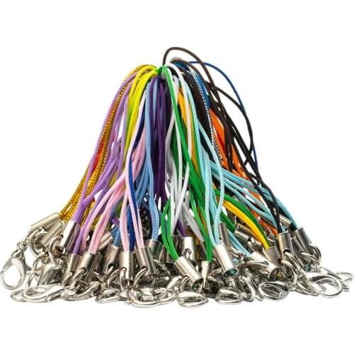 20 Pcs 17 color Key Phone Lanyard Keychain Straps Lobster Clasp for keys Phone Rope Chain Keychain cord Chain Neck Rope IDcard