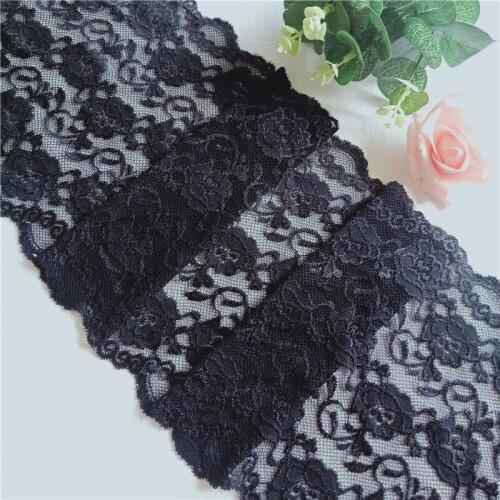 21CM Stretch Nylon Rayon Mesh Guipure Velvet Lace Fabric for Traditional African Clothing Underwear E1636