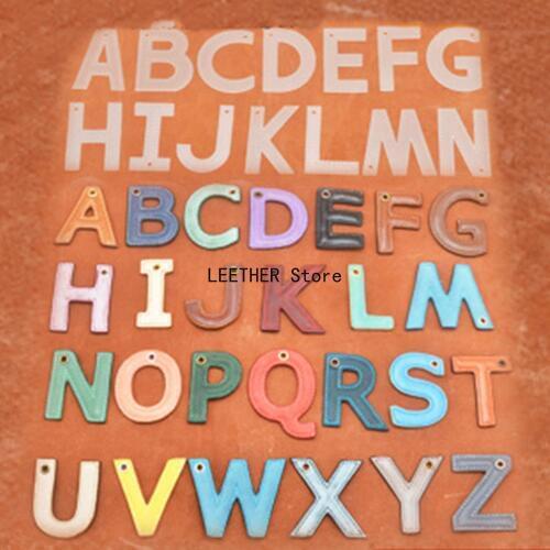 26 letter hanging hand leather DIY template vegetable tanned leather hanging drawing template PVC