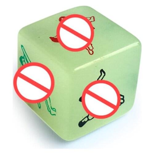 6 Side of The Night Light Luminous Flirtatious Dice Sex Funiture Adult Sex Toys Couples Toys Erotic