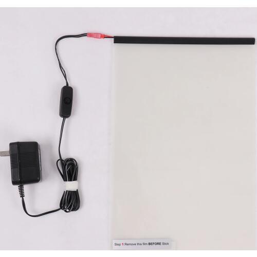 A4 White Smart PDLC Smart Tint Window Film Power Window Electrochromic Film Switchable Glass Vinyl