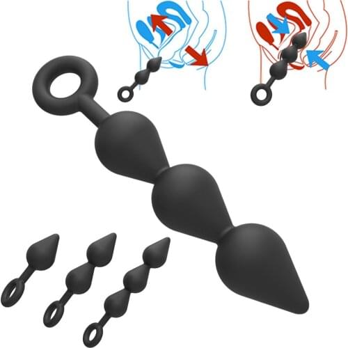 Anal Sex Products Anal Beads Butt Plug Anus Plug Beads Girls Masturbation G Spot Stimulator Woman Man Slave Expander Erotic Bdsm