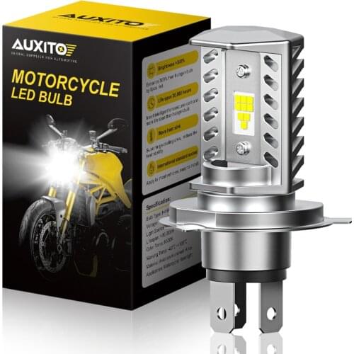 AUXITO H4 Led Mini LED Motorcycle Headlights 9003 H4 hi/low Bulb all-in-one Lamp 12V LED HS1 P43T Motor Headlamp 15W 24V CSP LED