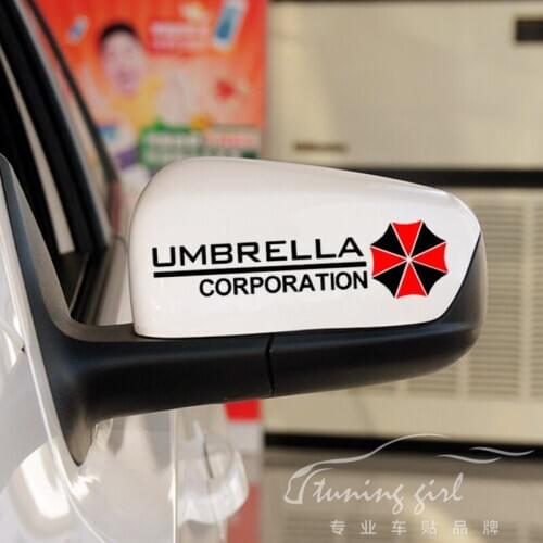 Car Stickers Umbrella Corporation Creative Decoration Decals For Rearview Mirrors Auto Tuning Styling Vinyls D15