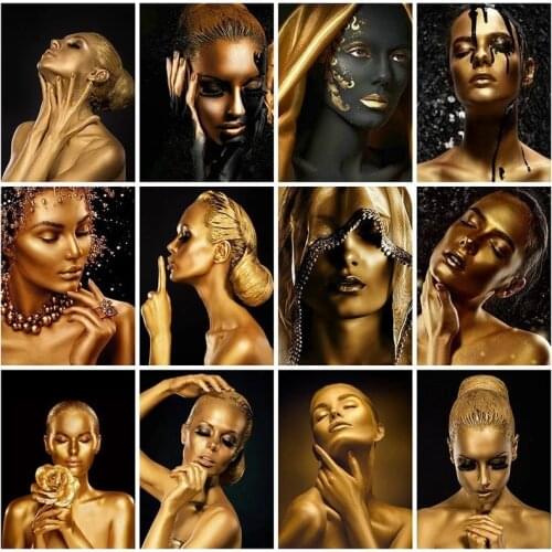 AZQSD 5D DIY Diamond Painting Woman Cross Stitch Home Decoration Diamond Embroidery Portrait Mosaic Handmade Gift Full Drills