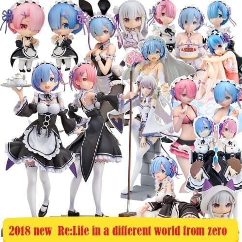 2018 New arrival Re Zero kara Hajimeru Isekai Seikatsu Rem Ram Maid Action figure toys doll collection best kids toys