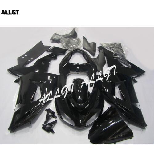 Glossy Black Fairing Kit BodyWork for KAWASAKI NINJA ZX-10R 2006-2007 Molded ABS