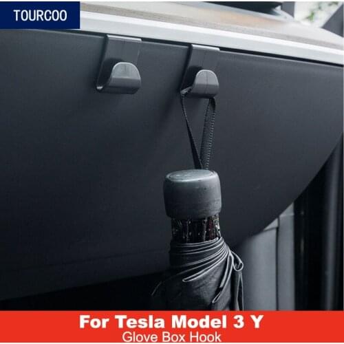 Car Interior Glove Box Hook for Tesla Model 3 Y Car Modification Copilot Buckle Accessories