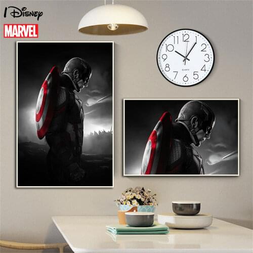 Marvel Captain America Disney Anime Avengers Poster Painting Canvas Print On Wall Art Picture For Living Room Home Decor