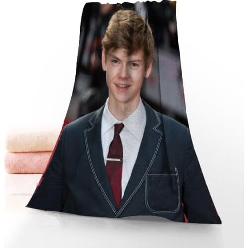 Custom Thomas Sangster Fashion Bath Towel Washcloth Home Textile Travel Hand Face Towel Microfiber Bathroom Towel For Adults0318