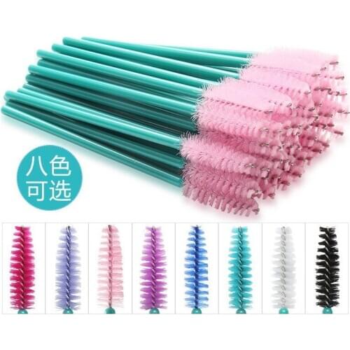 50PCS Disposable Eyelash Extension Eyebrow brush Mascara Wand Applicator Spoolers Eye Lashes Cosmetic Set makeup lashes tools
