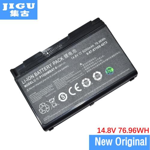 JIGU Original 6-87-X710S-4J73 6-87-X510S-4J73 P150HMBAT-8 Laptop Battery For CLEVO P170SM P150 P170 P150SM P170HM 14.8V 76.96WH
