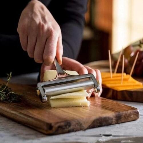 Stainless Steel Cheese Peeler Slicer Scraper Chocolate Cutter Butter Slice Cutting Knife Adjustable Kitchen Cooking Slicing Tool