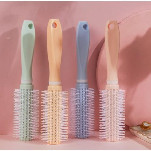 Barber Accessories Curling Hair Comb Womens Hair Brush Salon Styling Tools Anti-Static Scalp Massage Round Barrel Comb