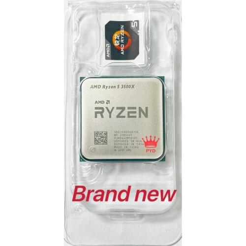 AMD Ryzen 5 3500X R5 3500X 3.6 GHz Six-Core Six-Thread CPU Processor 7NM 65W L3=32M 100-000000158 Socket AM4 New but without fan