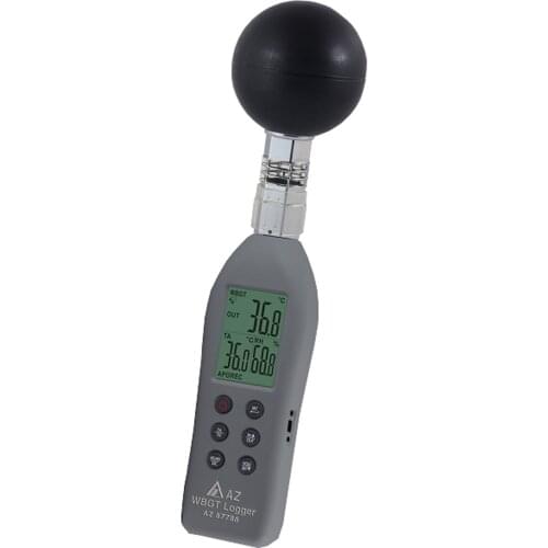 AZ87786 WBGT data logger black ball comprehensive temperature heat index meter temperature earth temperature humidity