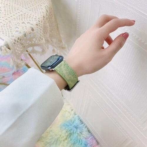 For Apple Watch Band SE6 5 42mm/44mm Hight-end Leather Strap for Iwatch Wristband Correa Accessories 38mm/40mm Series 4 3 2 1