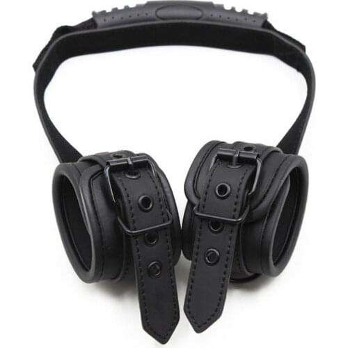 Adult Sex Toys, Leather Handcuffs, Couple Toys, Leather Traction Ties