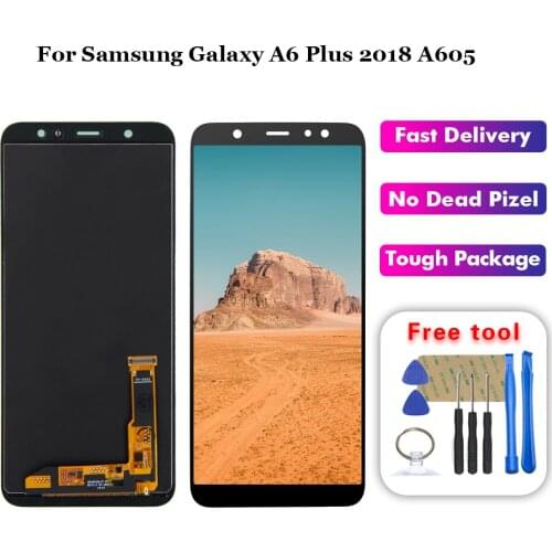 For Samsung Galaxy A6 Plus 2018 A605 A605F A605FN Screen LCD Display Touch screen Assembly