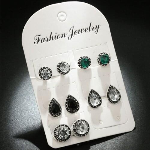 5/6/9 Pairs/Set Simulated Pearl Earrings For Women Jewelry Bijoux Brincos Pendientes Mujer Fashion Stud Earrings