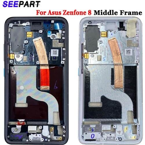 Middle Frame For Asus Zenfone 8 Middle Frame Housing Bezel Repair Parts Replacement For Asus Zenfone 8 Middle Frame