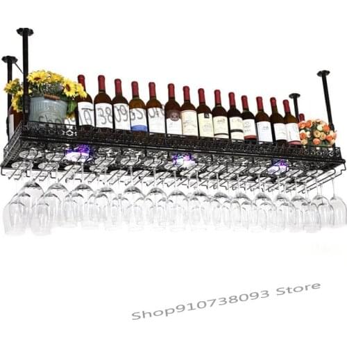 Bar Table Wine Glass Rack Wine Cabinet Hanging Rack Wine Rack Hanging Goblet Rack Red Wine Glass Rack Upside Down Household Crea