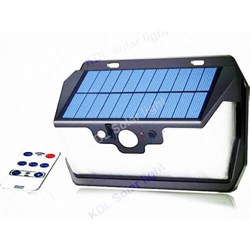 55 leds Solar light remote control radar 3 side lighting usb port led lamp Outdoor Garden Yard Emergency Security lantern