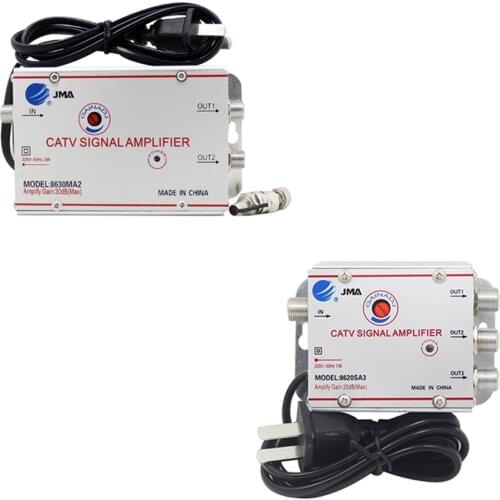 2/3 Way 20db CATV TV antennaSignal Amplifier Antenna for digital tv box Signal Amplifier Booster Splitter