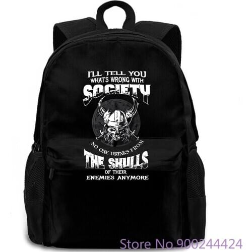 Viking Viking Warrior Cool Vikings Slogan Skull Summer The New Fashion for backpack